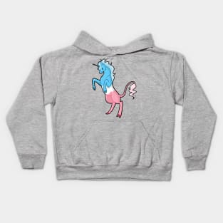 Trans Pride Unicorn Kids Hoodie